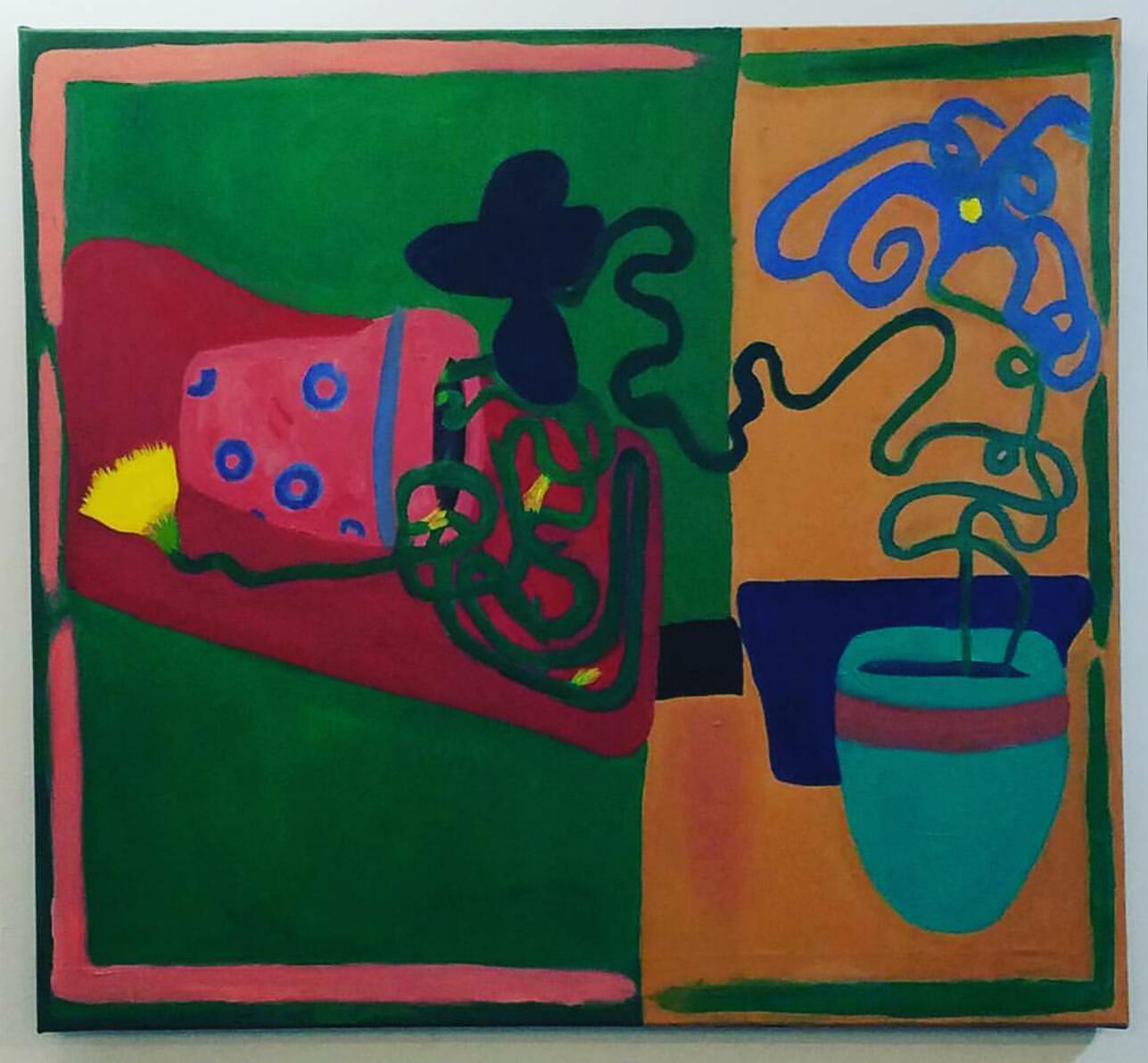 "Wallflower" Oil on canvas 48" x 48" (sold) 2016