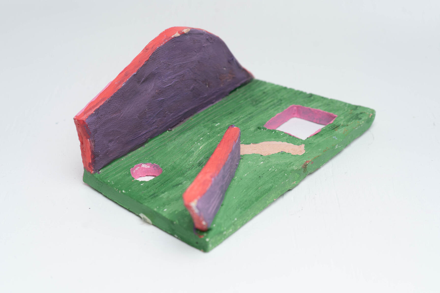 "Grounds" Acrylic paint on stoneware 8" x 5"x 3" 2020